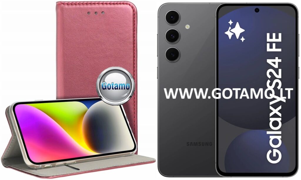 Re-Cap magnetinis dėklas Samsung Galaxy S24 FE bordo spalvos