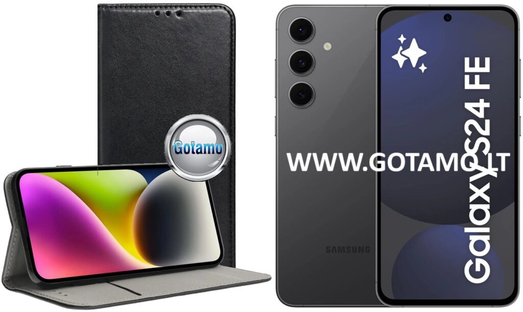 Re-Cap magnetinis dėklas Samsung Galaxy S24 FE juodos spalvos