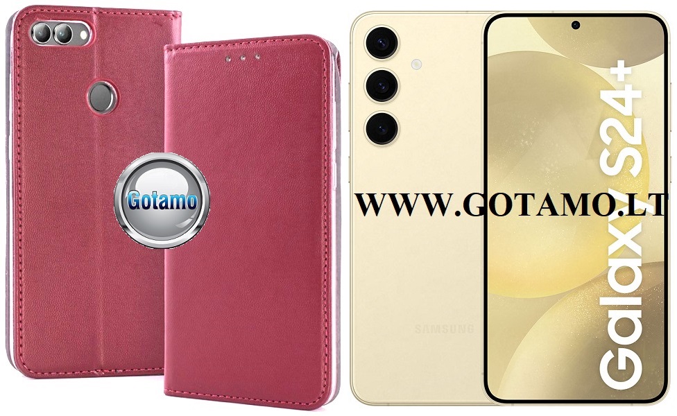 Re-Cap magnetinis dėklas Samsung Galaxy S24+ (S24 Plus) mobiliajam bordo spalvos