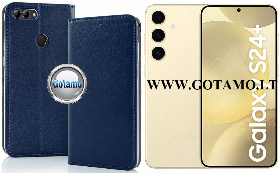 Re-Cap magnetinis dėklas Samsung Galaxy S24+ (S24 Plus) mobiliajam mėlynos spalvos