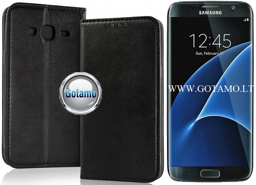 Re-Cap magnetinis dėklas Samsung Galaxy S7 edge mobiliajam juodos spalvos
