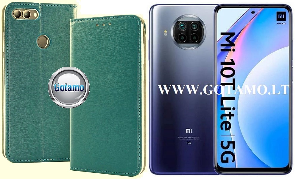 Re-Cap magnetinis dėklas Xiaomi Mi 10T Lite 5G mobiliajam telefonui žalios (smaragdinės) spalvos