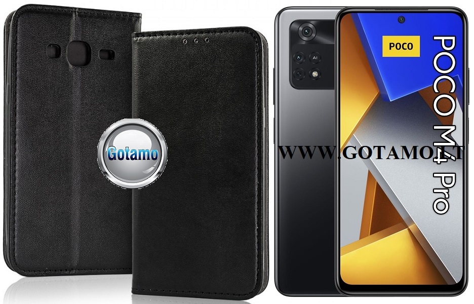 Re-Cap magnetinis dėklas Xiaomi Poco M4 Pro mobiliajam telefonui juodos spalvos