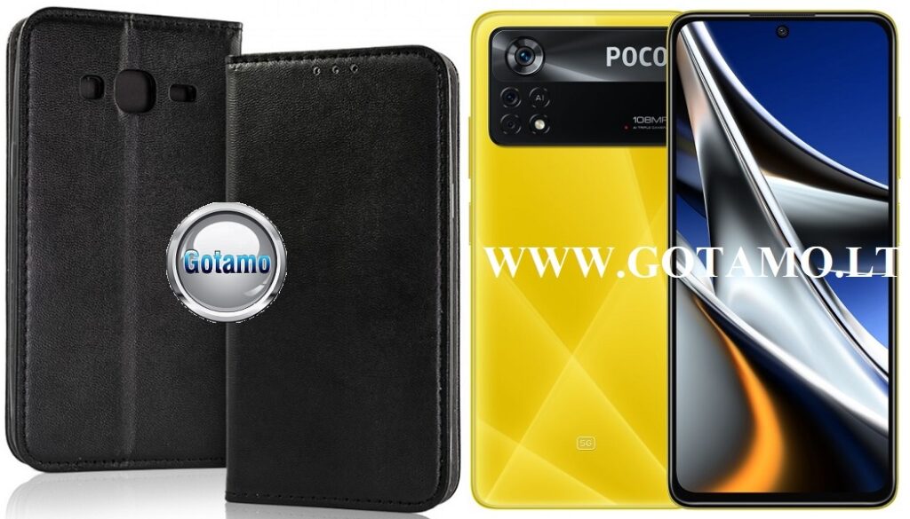 Re-Cap magnetinis dėklas Xiaomi Poco X4 Pro 5G mobiliajam telefonui juodos spalvos