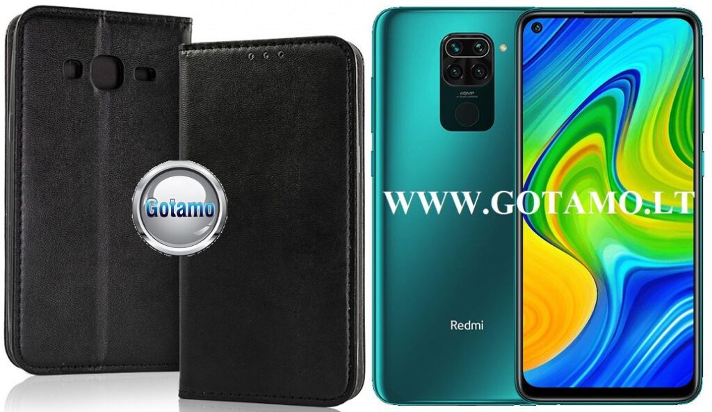 Re-Cap magnetinis dėklas Xiaomi Redmi Note 9 mobiliajam telefonui juodos spalvos