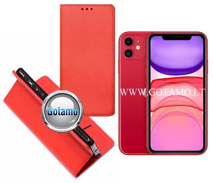 Re grid magnetinis deklas Apple iPhone 11 raudonos