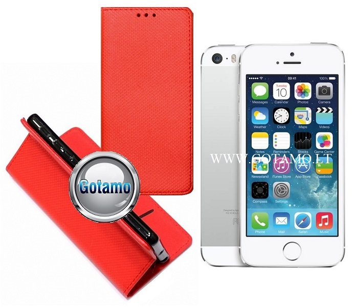 Re grid magnetinis deklas Apple iPhone 5 5s se raudonos