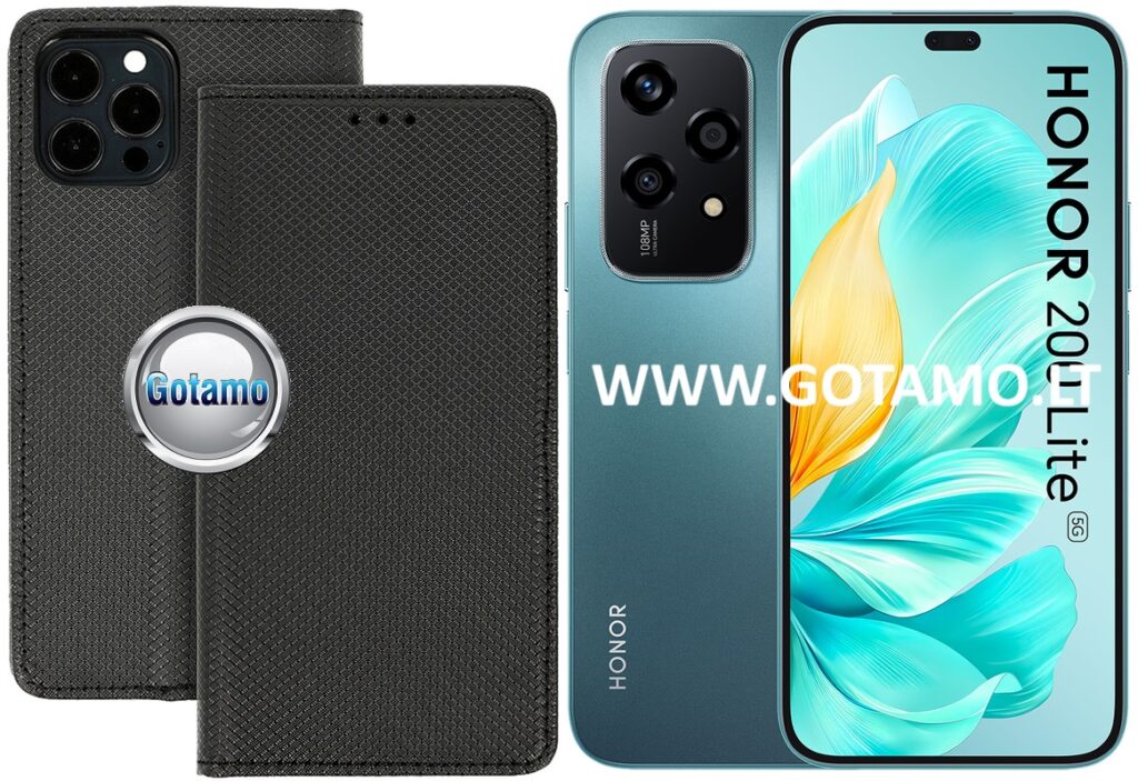 Re-Grid magnetinis dėklas Honor 200 Lite telefonui juodos spalvos