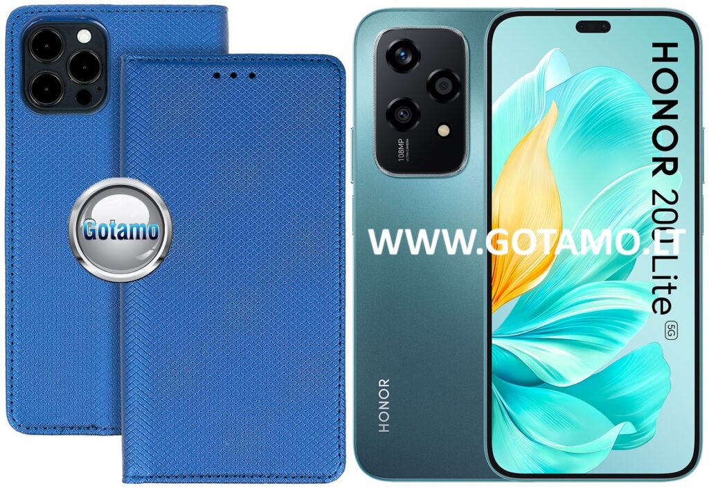 Re-Grid magnetinis dėklas Honor 200 Lite telefonui mėlynos spalvos