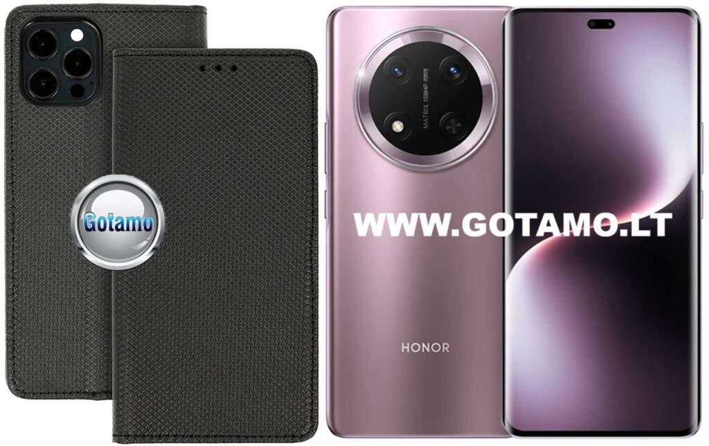 Re-Grid magnetinis dėklas Honor Magic 7 Lite, Honor X9c, Honor X60 Pro telefonams juodos spalvos