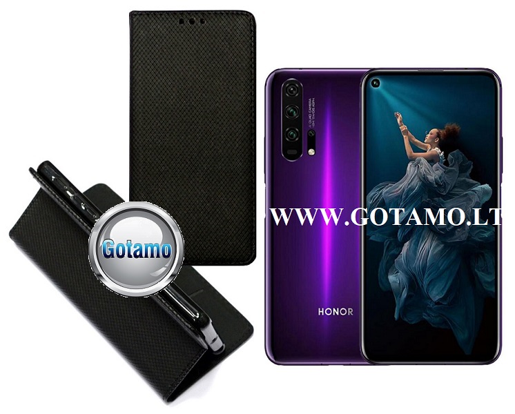 Re-Grid magnetinis dėklas Huawei Honor 20, Huawei nova 5T mobiliesiems telefonams juodos spalvos