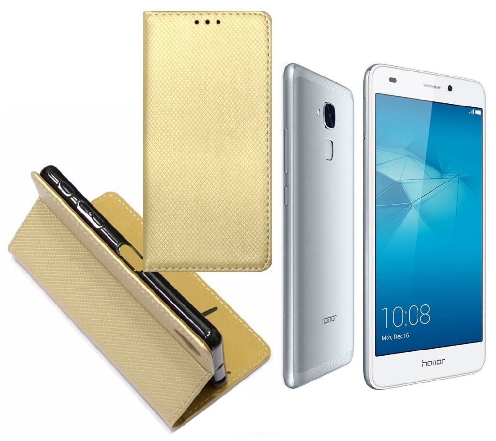 Re-Grid magnetinis dėklas Huawei Honor 7 Lite mobiliesiems telefonams aukso spalvos