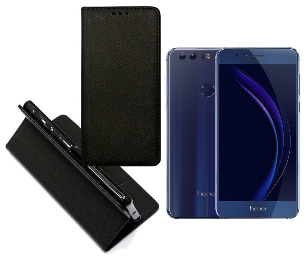 Re-Grid magnetinis dėklas Huawei Honor 8 mobiliesiems telefonams juodos spalvos