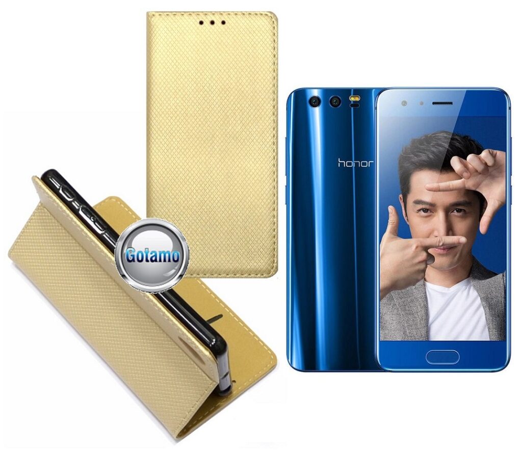 Re-Grid magnetinis dėklas Huawei Honor 9 mobiliesiems telefonams aukso spalvos