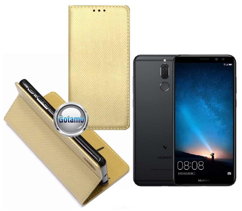 Re-Grid magnetinis dėklas Huawei Mate 10 Lite telefonams aukso spalvos