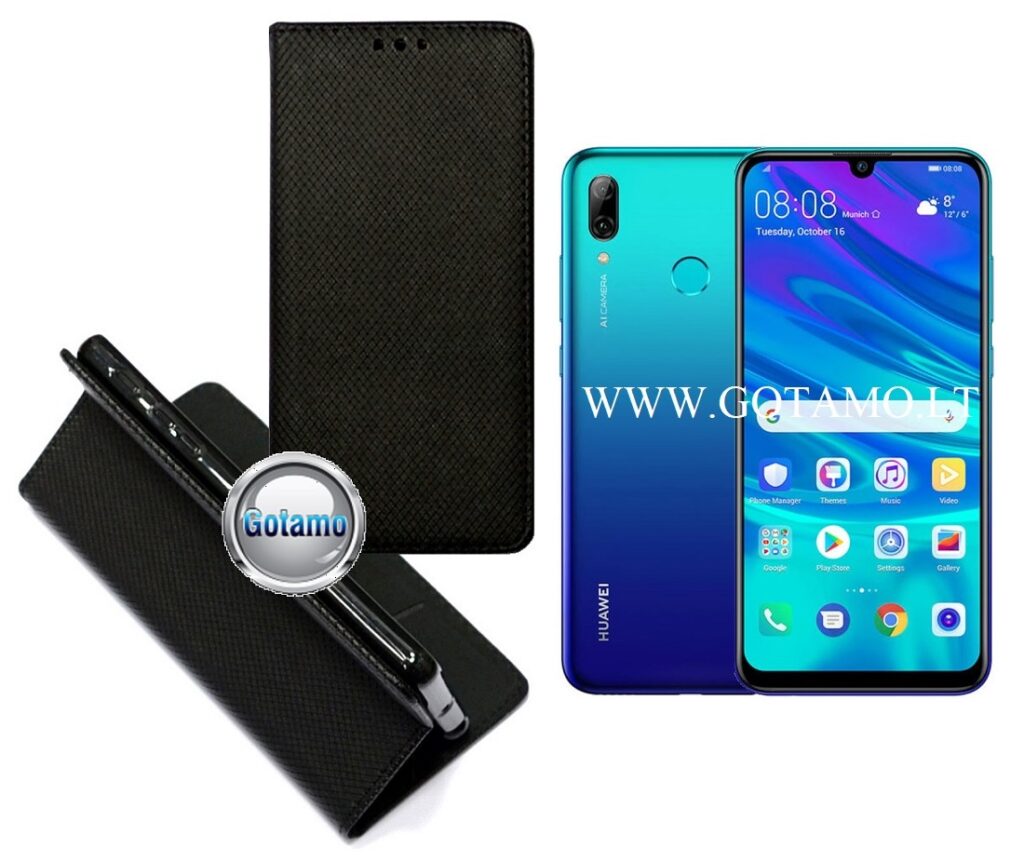 Re-Grid magnetinis dėklas Huawei P Smart (2019) telefonams juodos spalvos