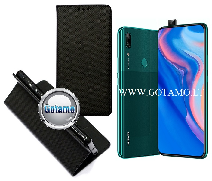 Re-Grid magnetinis dėklas Huawei P Smart Z, Huawei Y9 (2019) telefonams juodos spalvos