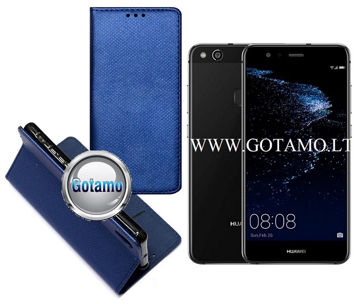 Re-Grid magnetinis dėklas Huawei P10 Lite telefonams mėlynos spalvos