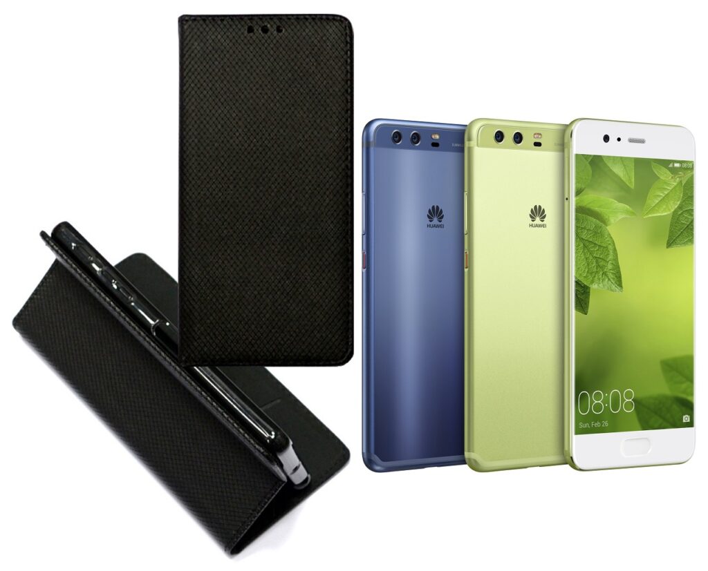 Re-Grid magnetinis dėklas Huawei P10 mobiliesiems telefonams juodos spalvos