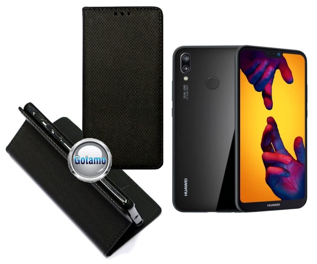 Re-Grid magnetinis dėklas Huawei P20 Lite telefonams juodos spalvos