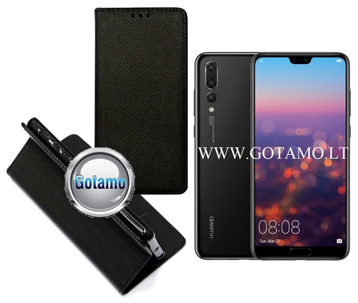 Re-Grid magnetinis dėklas Huawei P20 Pro telefonams juodos spalvos