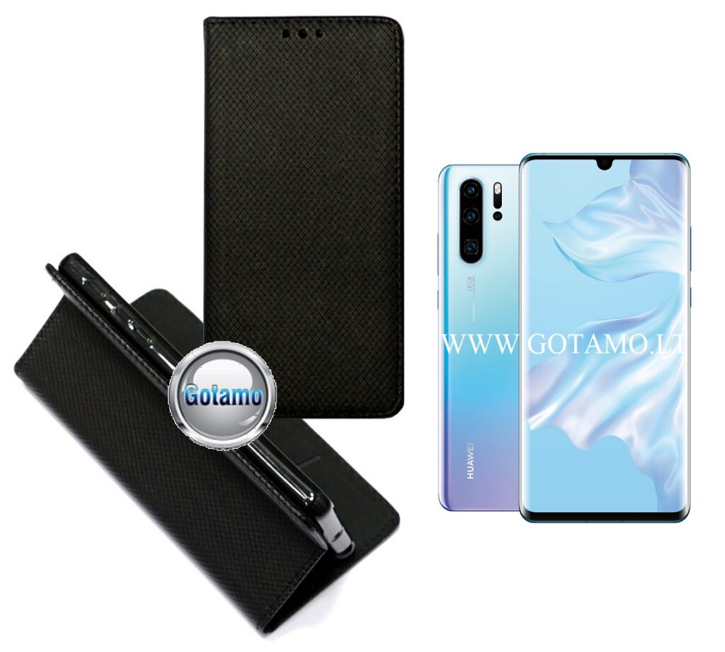 Re-Grid magnetinis dėklas Huawei P30 Pro telefonams juodos spalvos