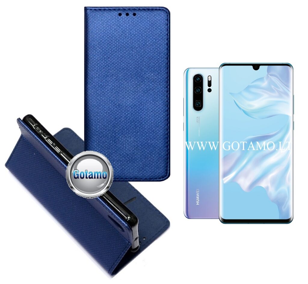 Re-Grid magnetinis dėklas Huawei P30 Pro telefonams mėlynos spalvos