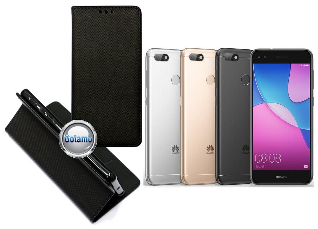 Re-Grid magnetinis dėklas Huawei P9 Lite mini telefonams juodos spalvos