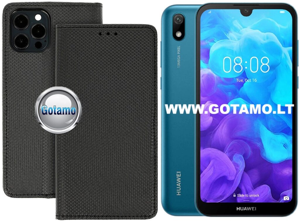 Re-Grid magnetinis dėklas Huawei Y5 (2019), Huawei Honor 8S telefonams juodos spalvos