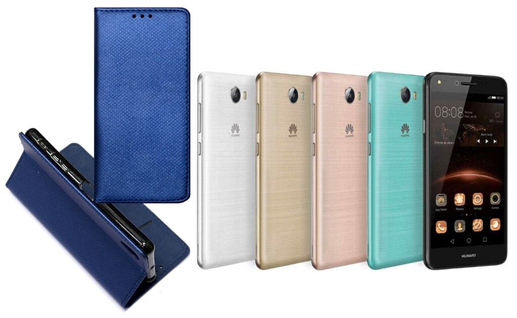 Re-Grid magnetinis dėklas Huawei Y5II mobiliesiems telefonams mėlynos spalvos