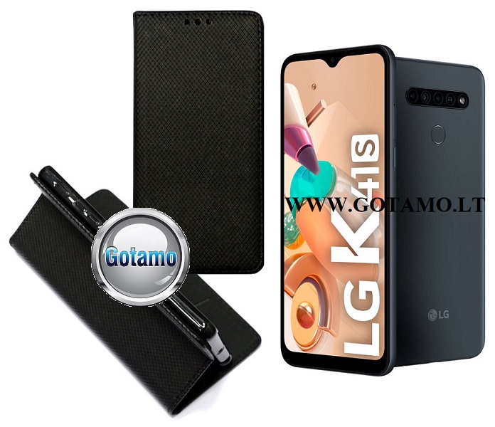 Re-Grid magnetinis dėklas Huawei Y5p telefonams juodos spalvos 2
