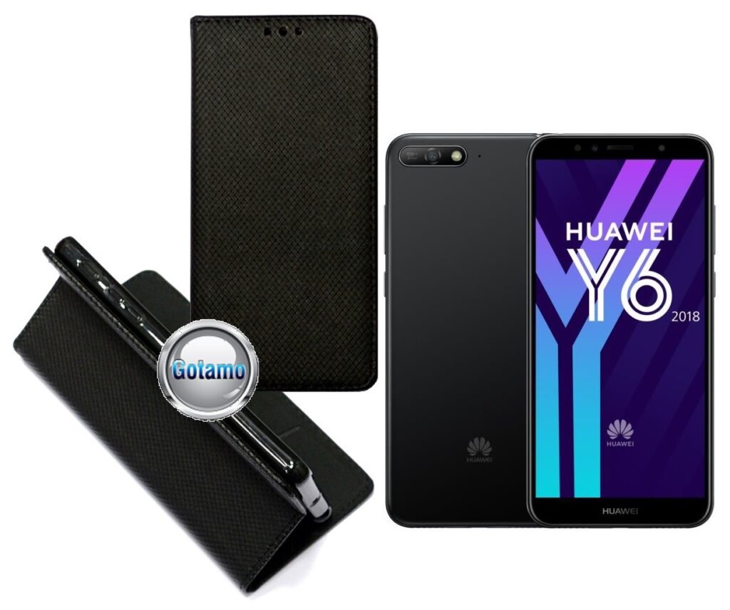 Re-Grid magnetinis dėklas Huawei Y6 (2018) Huawei Honor 7A telefonams juodos spalvos