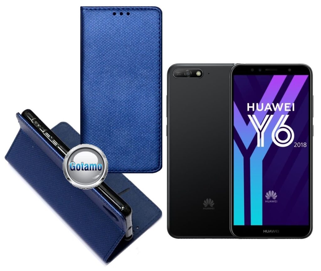 Re-Grid magnetinis dėklas Huawei Y6 (2018) Huawei Honor 7A telefonams mėlynos spalvos