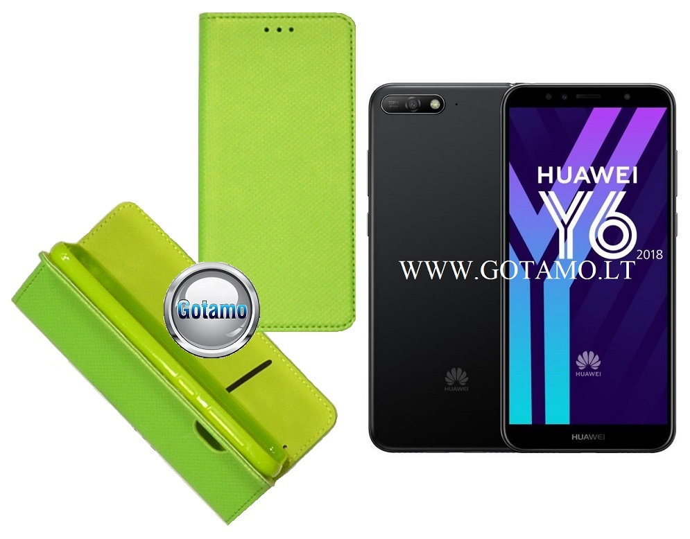 Re-Grid magnetinis dėklas Huawei Y6 (2018) Huawei Honor 7A telefonams salotinės spalvos