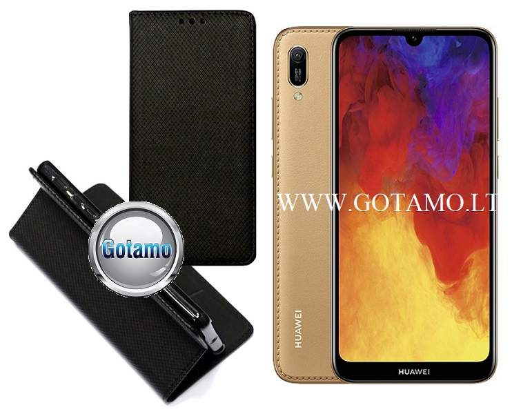 Re-Grid magnetinis dėklas Huawei Y6 (2019) Huawei Honor 8A mobiliesiems telefonams juodos spalvos
