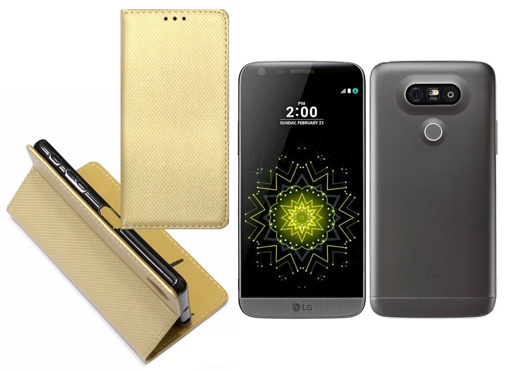 Re-Grid magnetinis dėklas LG G5 aukso telefonui