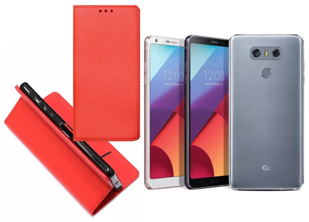 Re-Grid magnetinis dėklas LG G6 raudonos telefonui