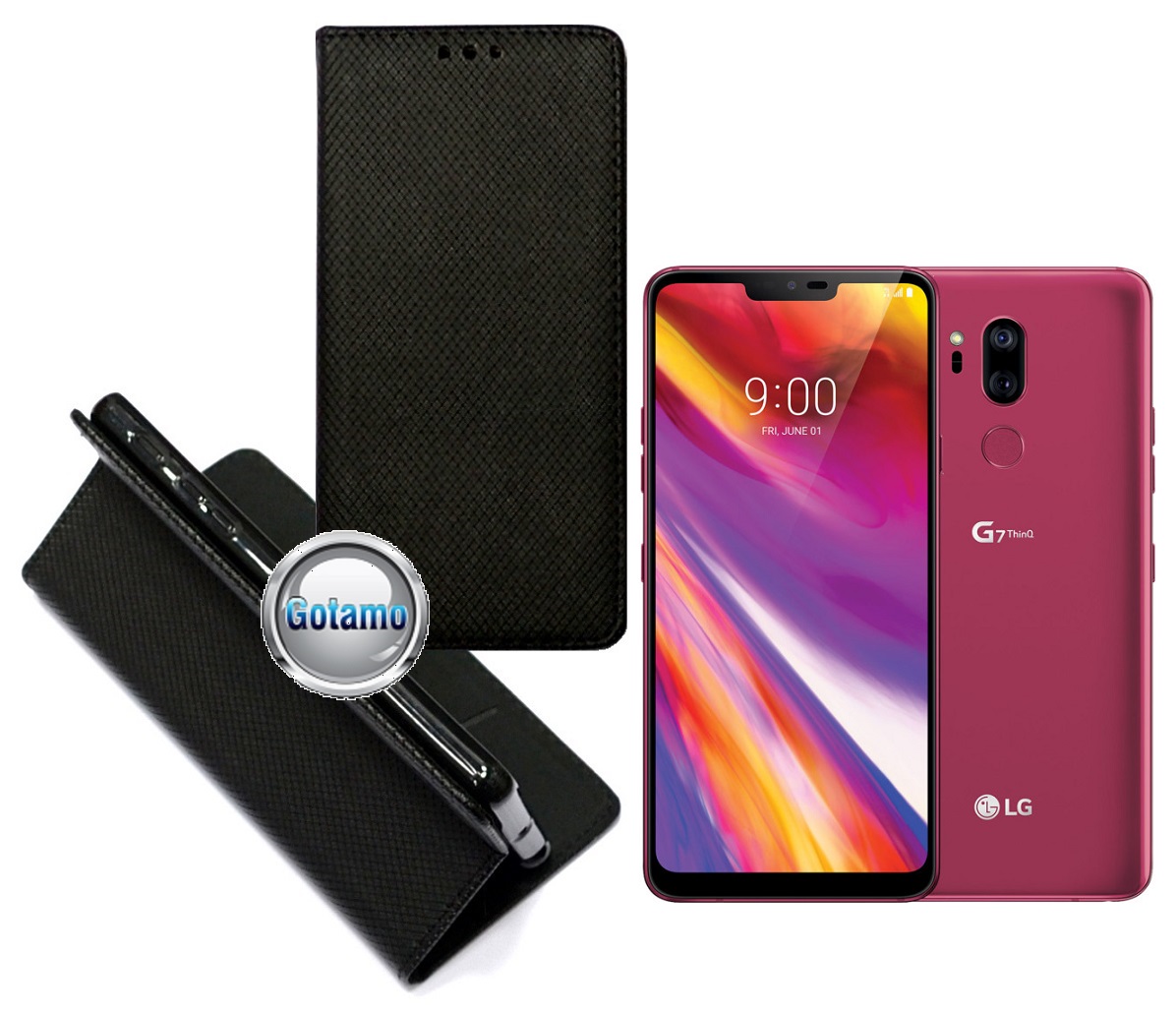 Re-Grid magnetinis dėklas LG G7 ThinQ telefonams juodos spalvos 1 Re-Grid magnetinis dėklas LG G7 ThinQ juodos telefonui