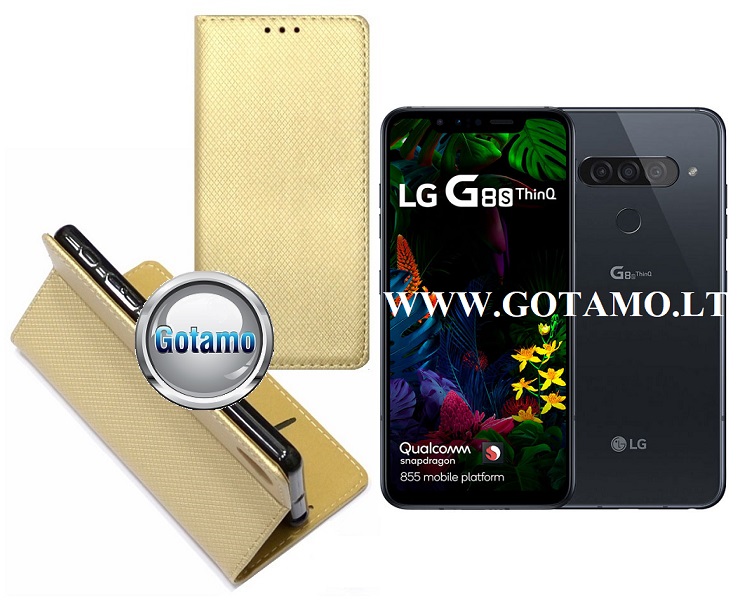 Re-Grid magnetinis dėklas LG G8S ThinQ aukso telefonui