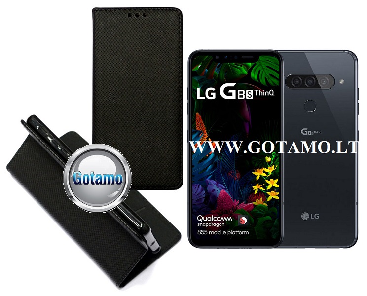 Re-Grid magnetinis dėklas LG G8S ThinQ juodos telefonui