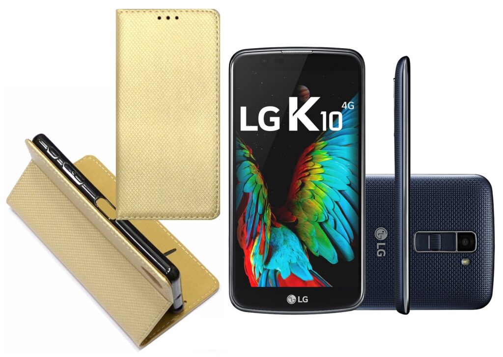 Re-Grid magnetinis dėklas LG K10 aukso telefonui
