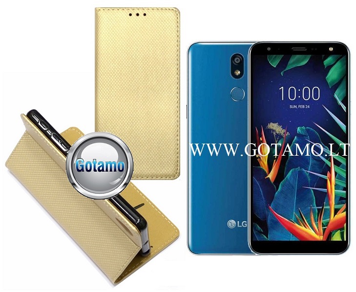 Re-Grid magnetinis dėklas LG K40 aukso telefonui