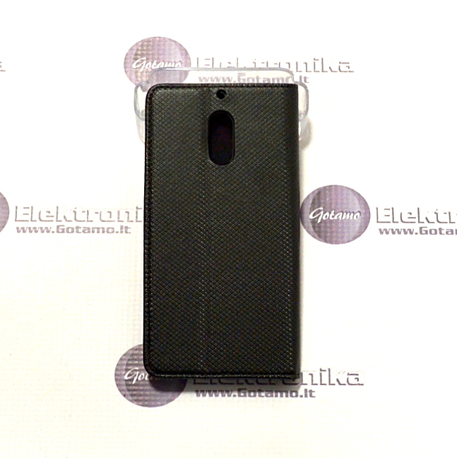 Re-Grid magnetinis dėklas Nokia 6 mobiliesiems telefonams juodos spalvos 3 Re-Grid magnetinis dėklas Nokia 6 juoda – 3 nuotrauka