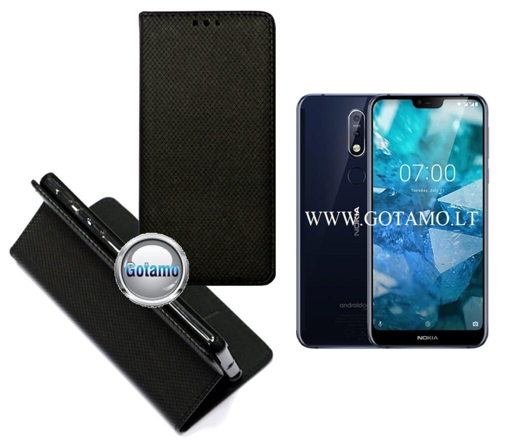 Re-Grid magnetinis dėklas Nokia 7.1 juoda