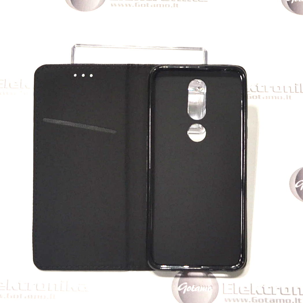 Re-Grid magnetinis dėklas Nokia 7.1 telefonams juodos spalvos 4 Re-Grid magnetinis dėklas Nokia 7.1 juoda – 4 nuotrauka