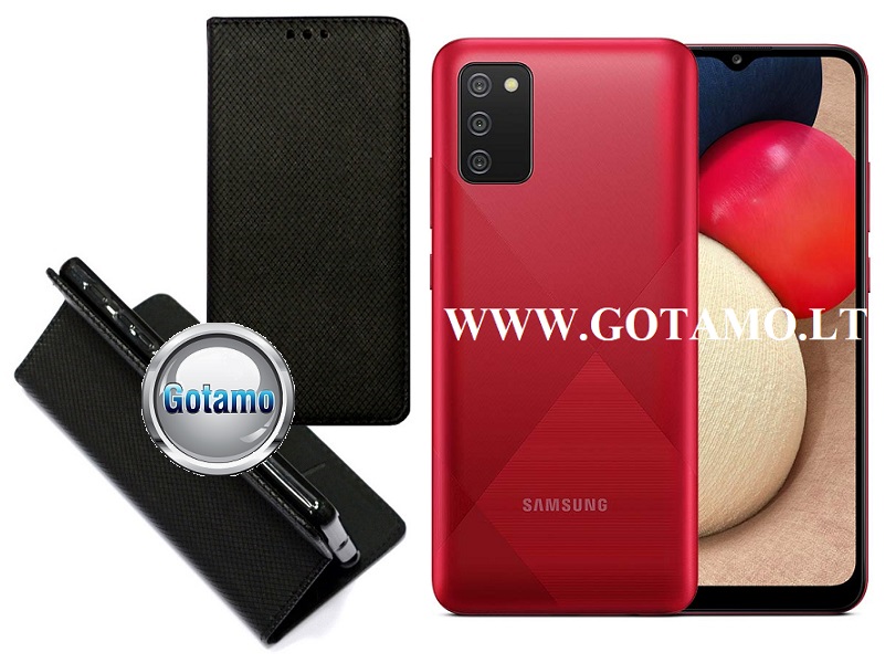 Re-Grid magnetinis dėklas Samsung Galaxy A03s juodos spalvos