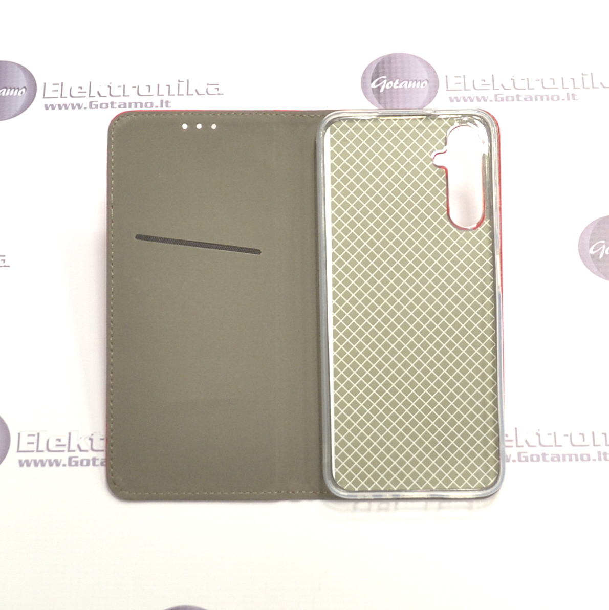 Re-Grid magnetinis dėklas Samsung Galaxy A05s telefonui raudonos spalvos 4 Re-Grid magnetinis dėklas Samsung Galaxy A05s – nuotrauka 4