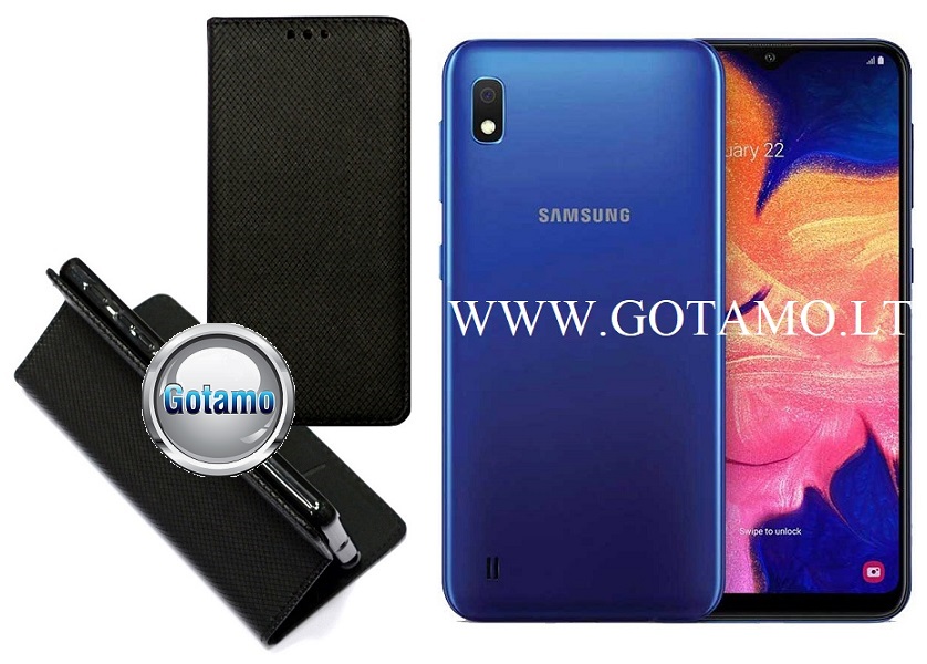 Re-Grid magnetinis dėklas Samsung Galaxy M10 juodos spalvos