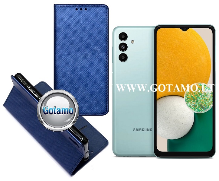 Re-Grid magnetinis dėklas Samsung Galaxy A04s mėlynos spalvos