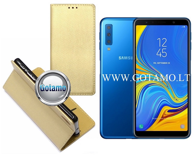 Re-Grid magnetinis dėklas Samsung Galaxy A20e aukso spalvos